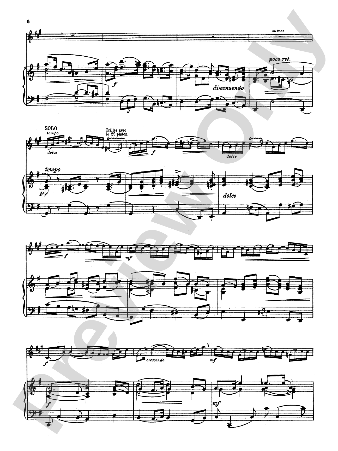 Charlier: Second Solo de Concours: Trumpet Part(s)