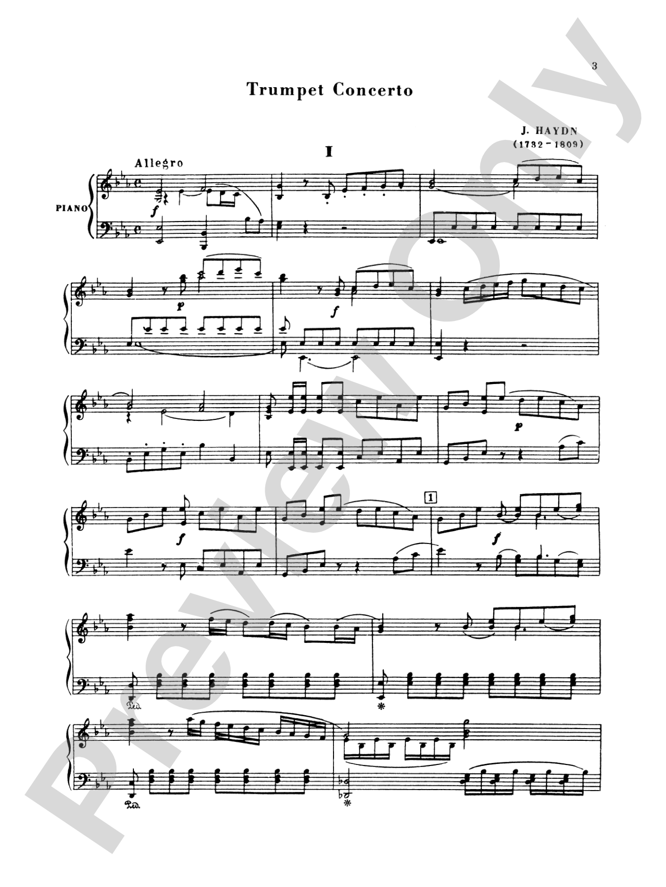Haydn: Trumpet Concerto: Trumpet Part(s)