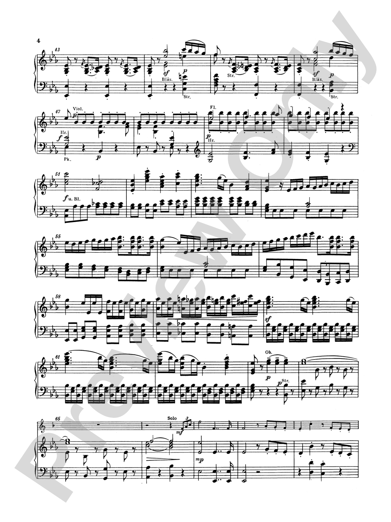 Hummel: Concerto in E flat Major: Trumpet Part(s)