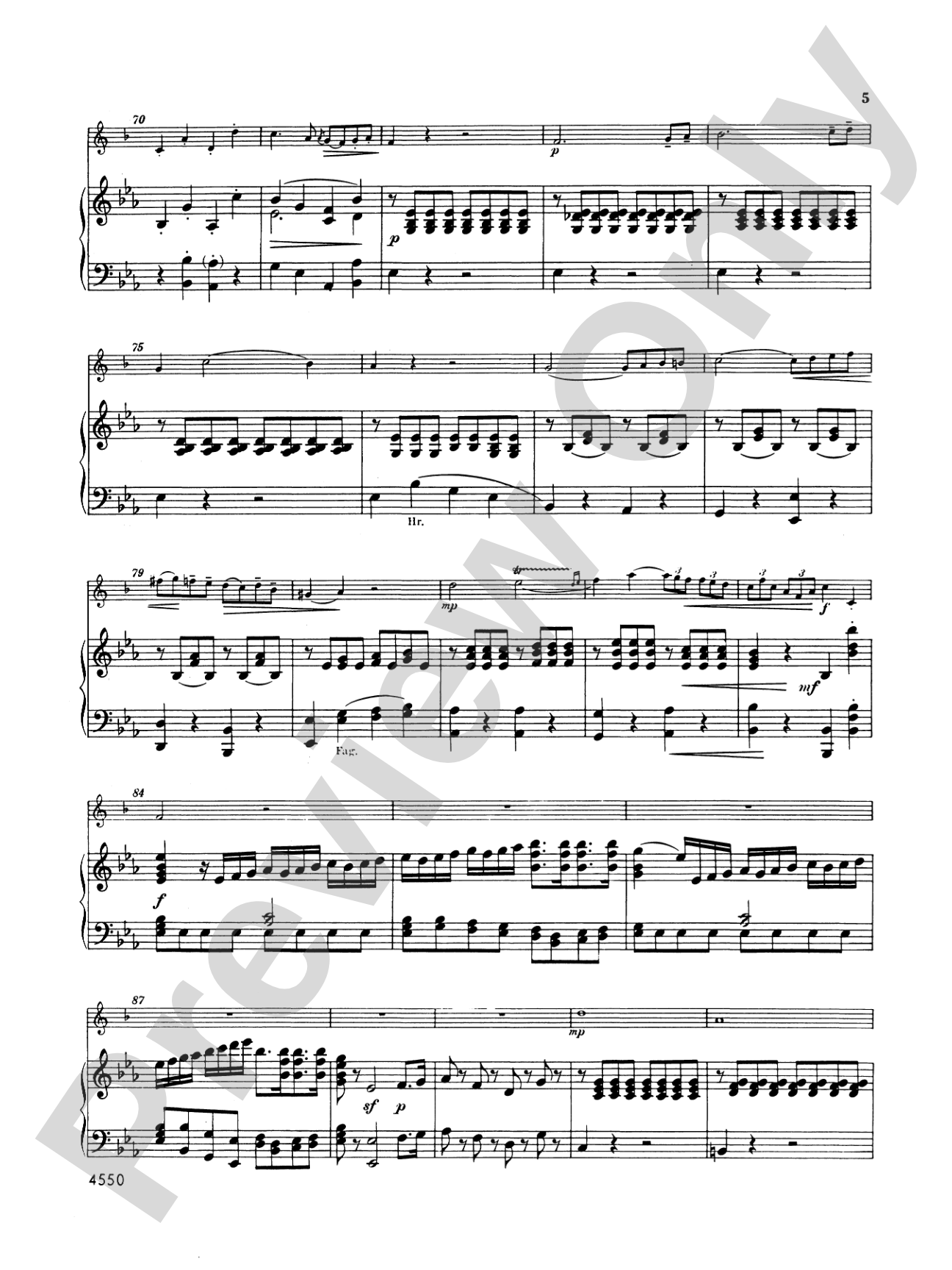 Hummel: Concerto in E flat Major: Trumpet Part(s)