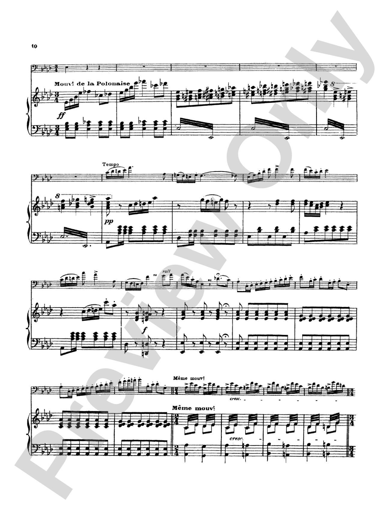 Demersseman: Introduction and Polonaise: Trombone Part(s)