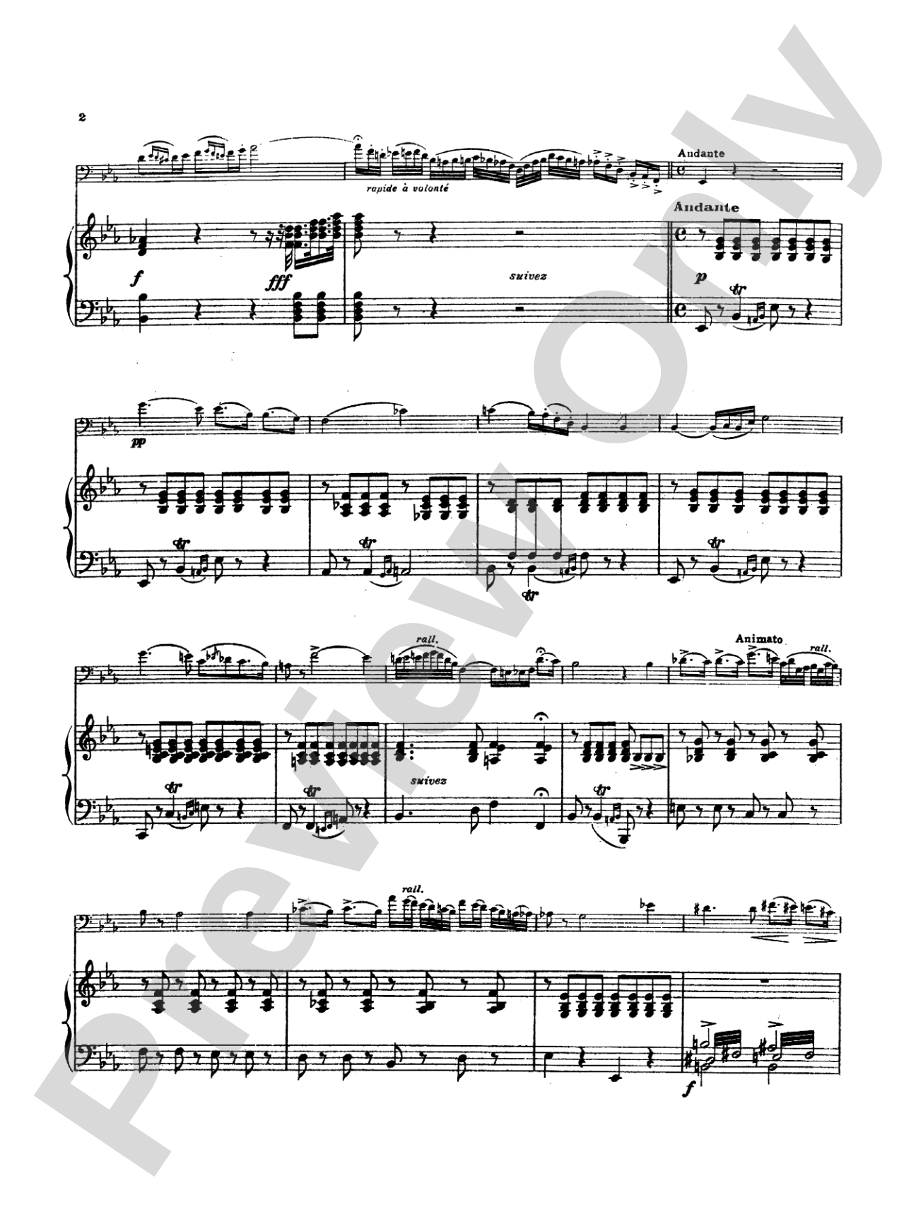 Demersseman: Introduction and Polonaise: Trombone Part(s)