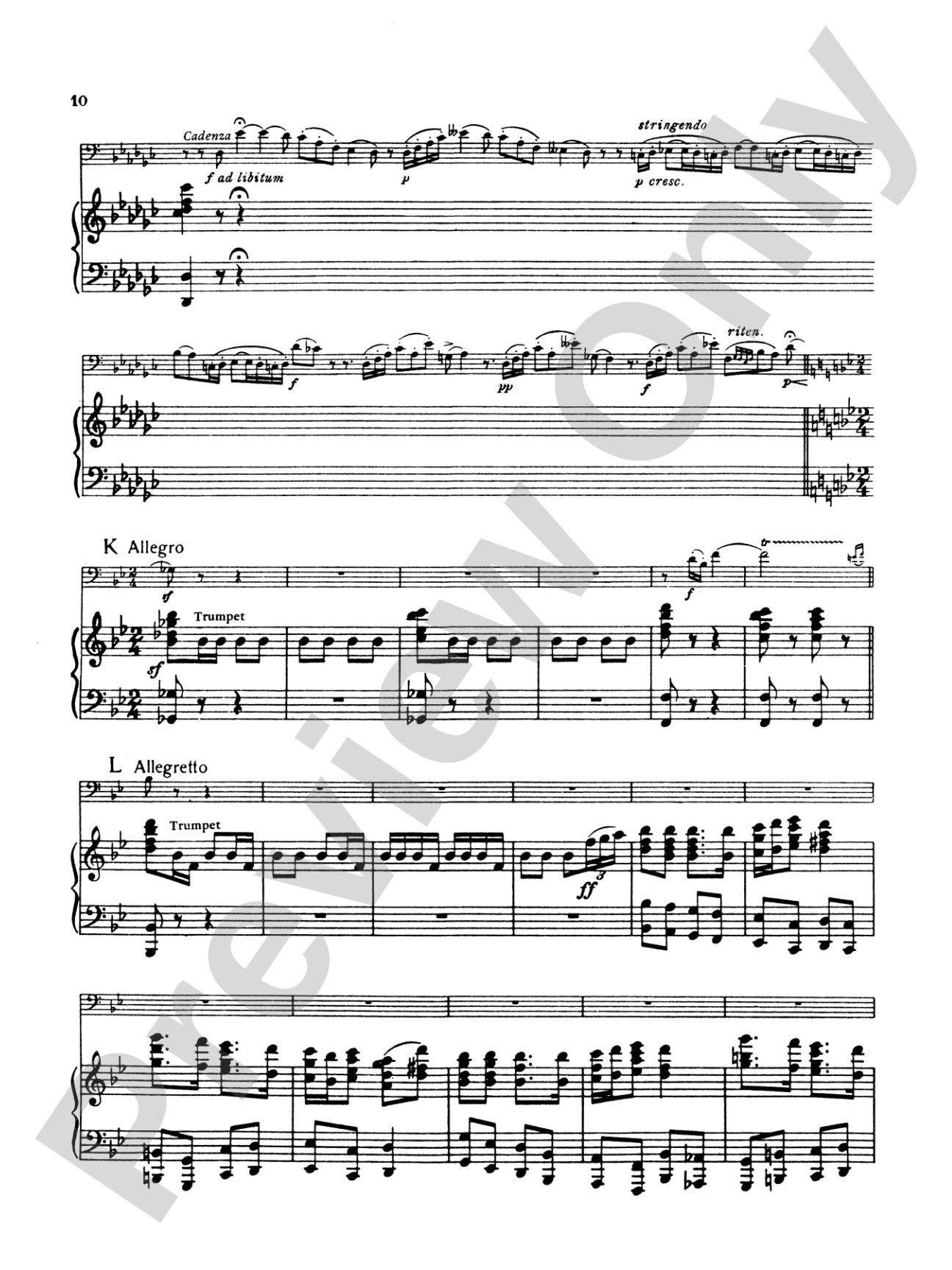 Rimsky-Korsakov: Concerto: Trombone Part(s)