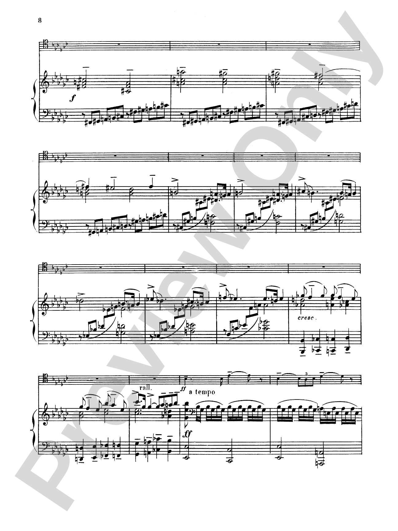 Ropartz: Piece in B flat Minor: Trombone Part(s)