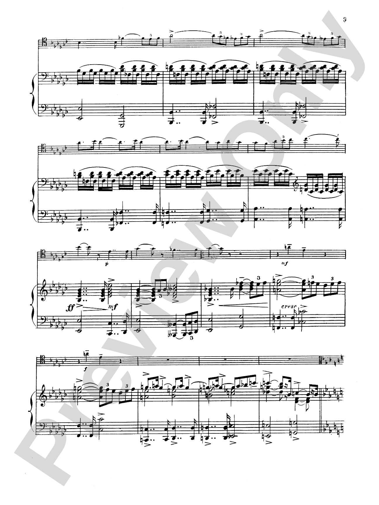 Ropartz: Piece in B flat Minor: Trombone Part(s)