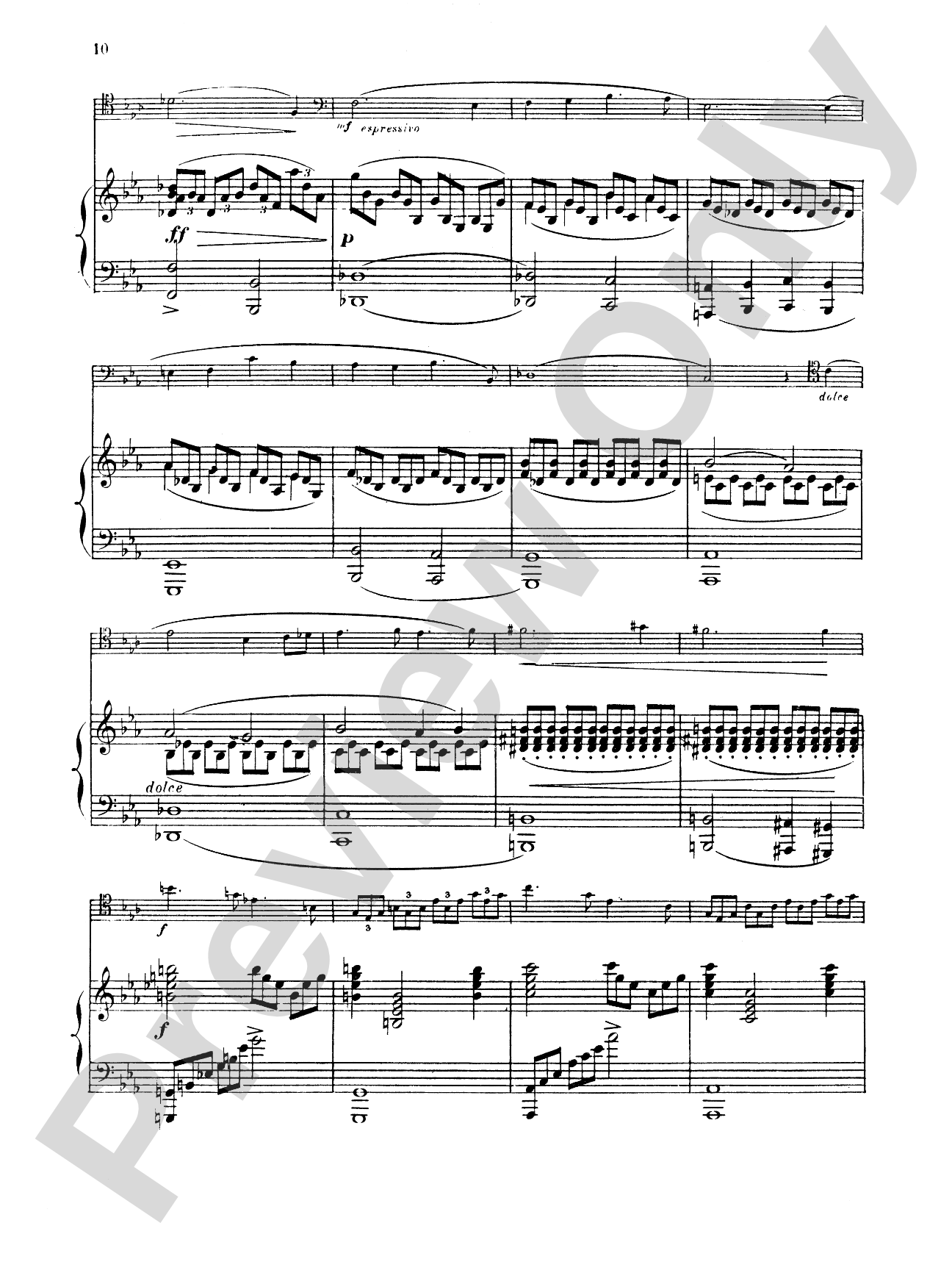 Ropartz: Piece in B flat Minor: Trombone Part(s)