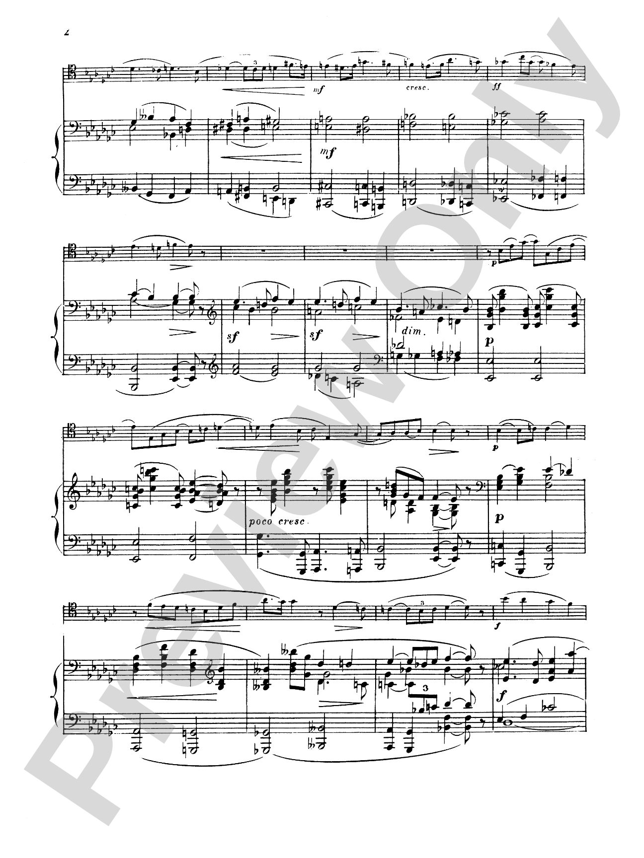 Ropartz: Piece in B flat Minor: Trombone Part(s)
