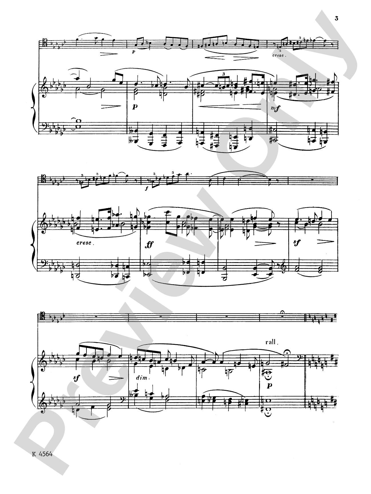 Ropartz: Piece in B flat Minor: Trombone Part(s)
