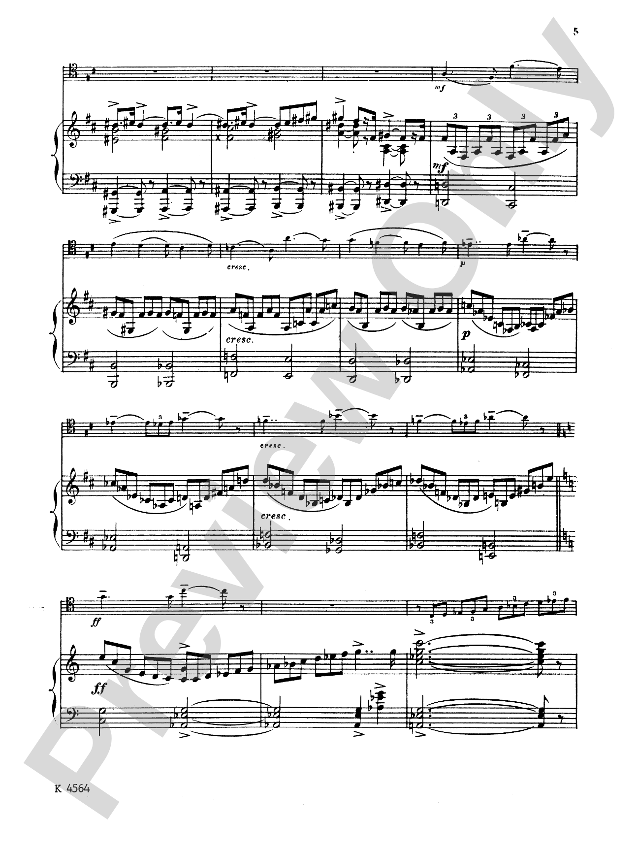 Ropartz: Piece in B flat Minor: Trombone Part(s)