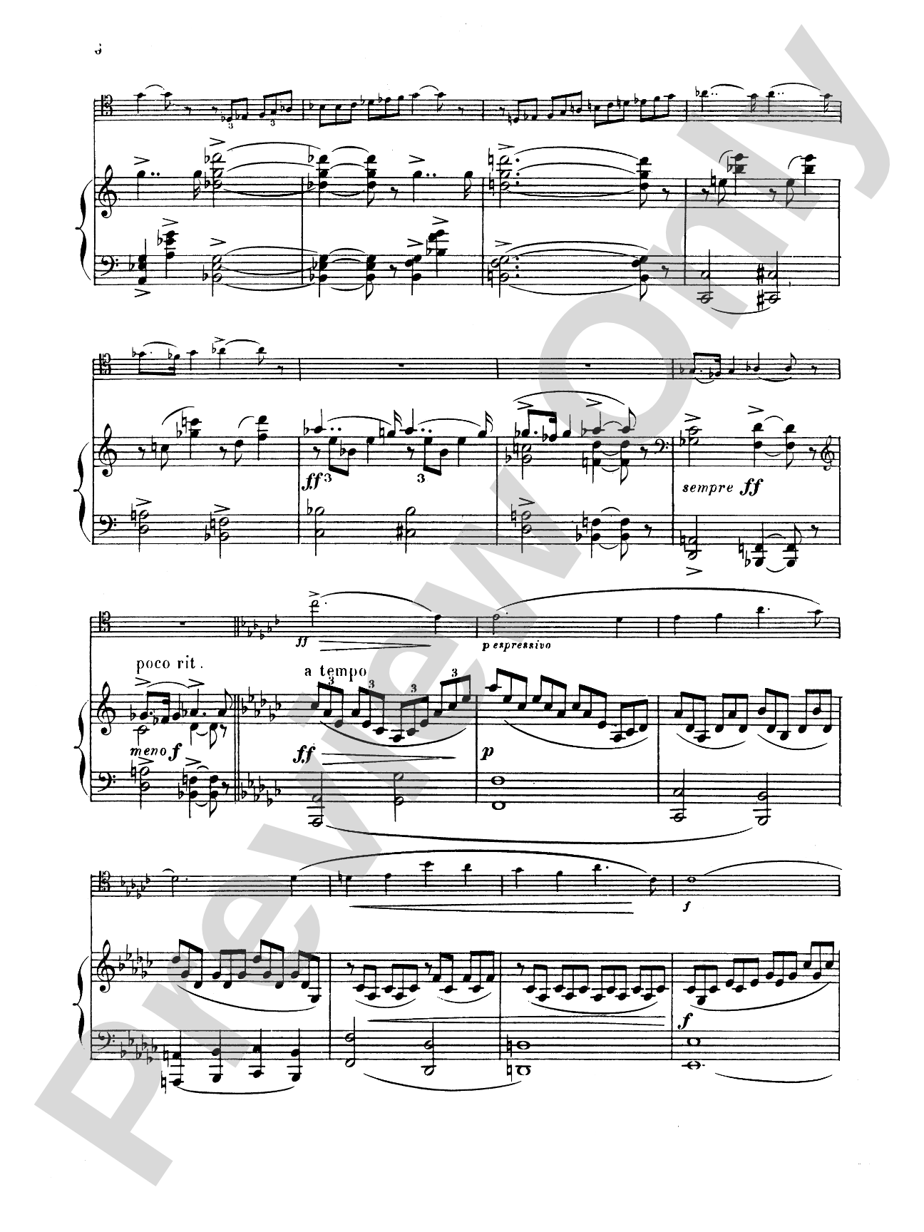 Ropartz: Piece in B flat Minor: Trombone Part(s)
