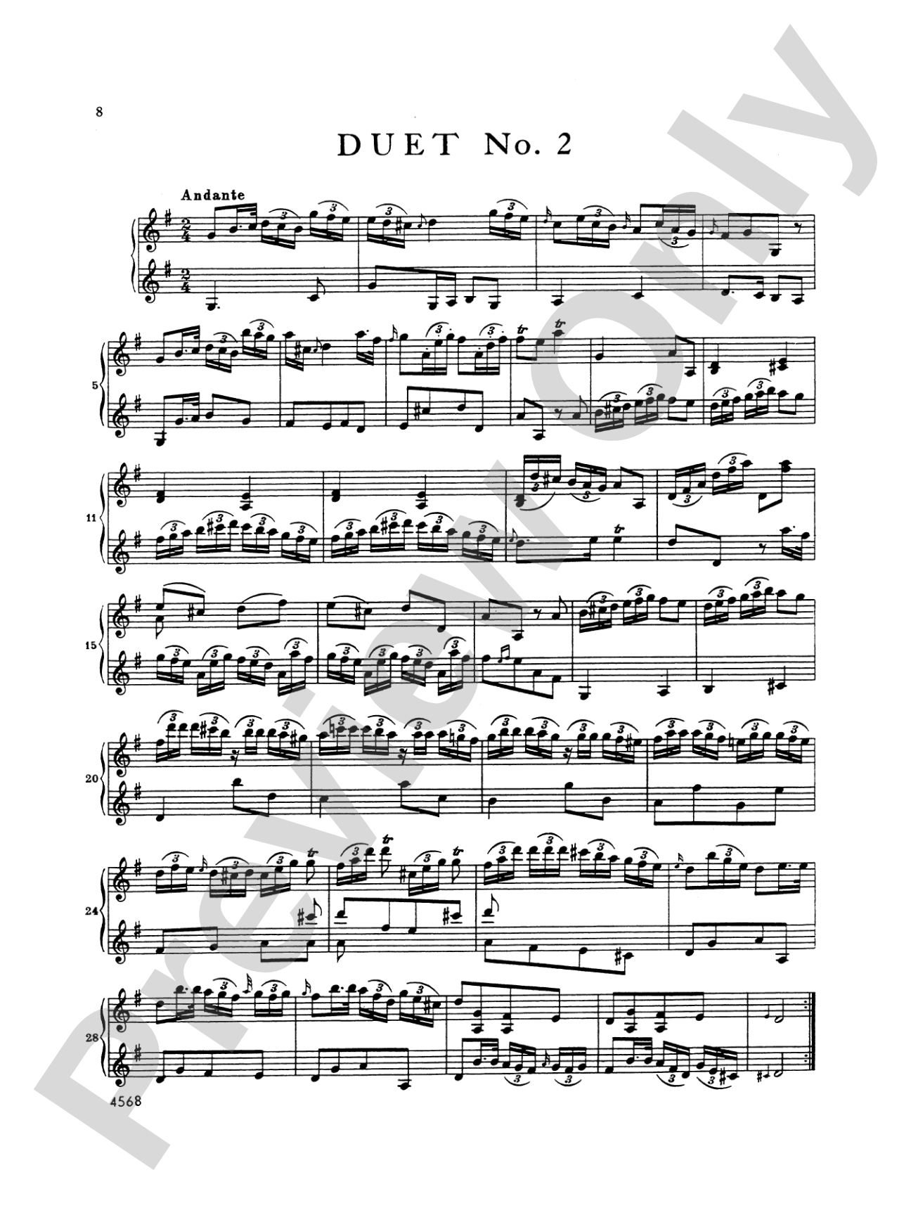 Bach: Six Duets, Volume I