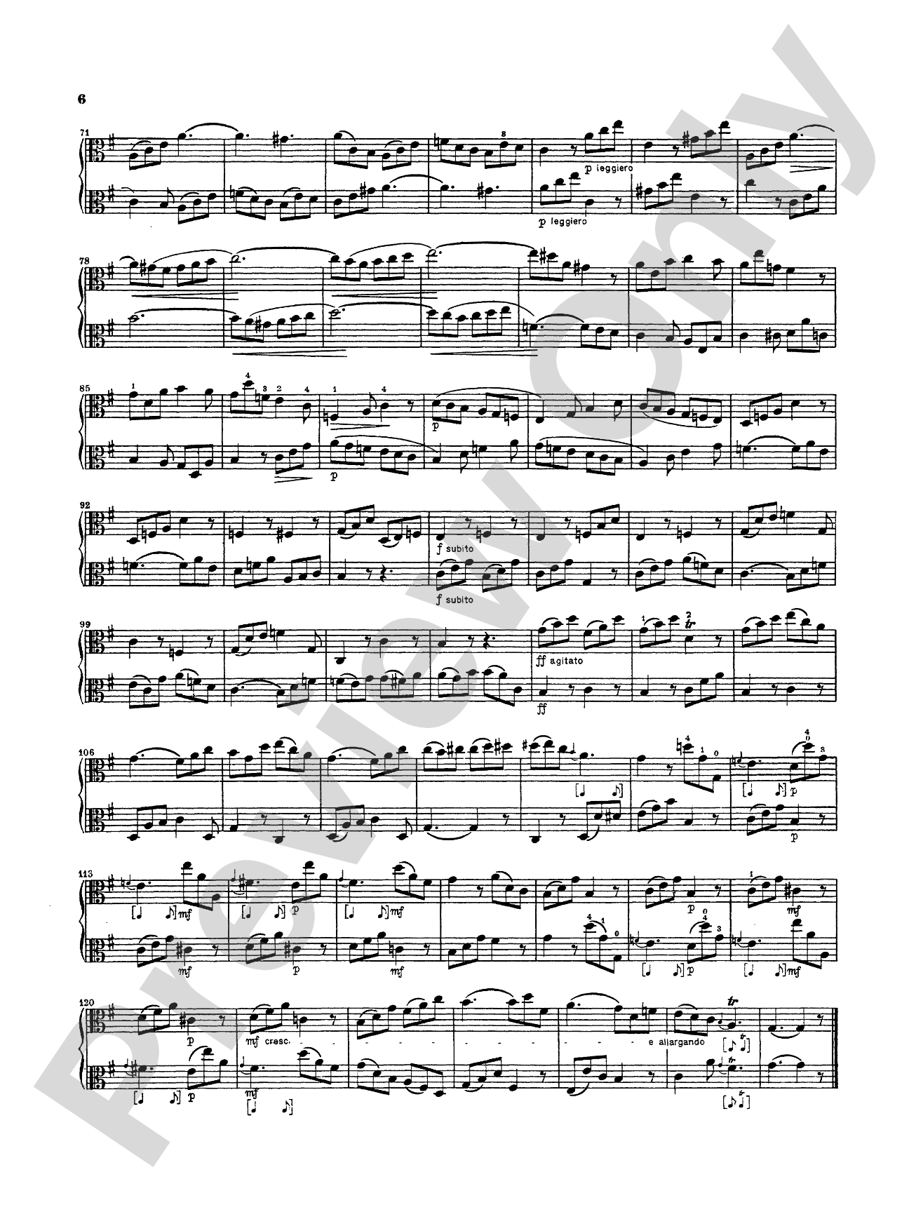Bach: Three Duets for Two Violas: Viola Book