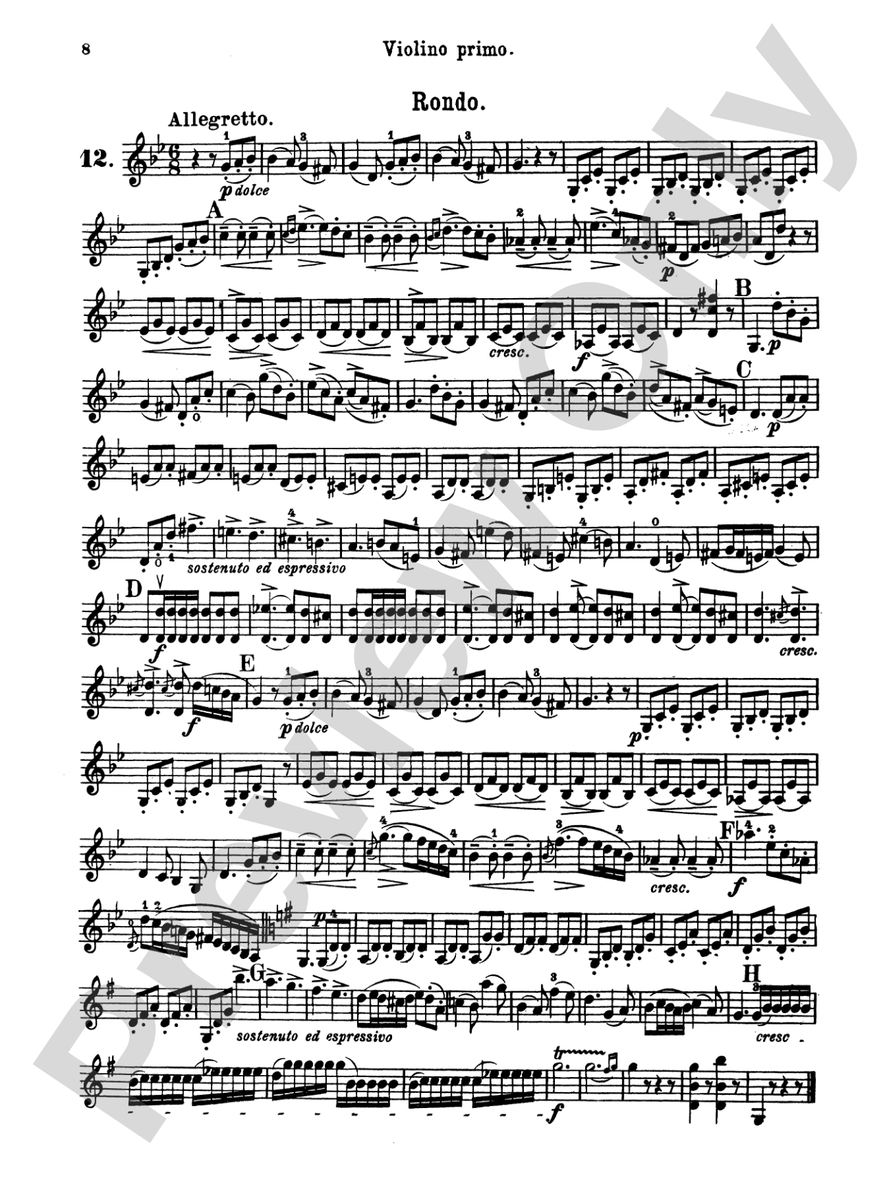 Beriot: Twelve Short Easy Duets, Op. 87: Violin Book