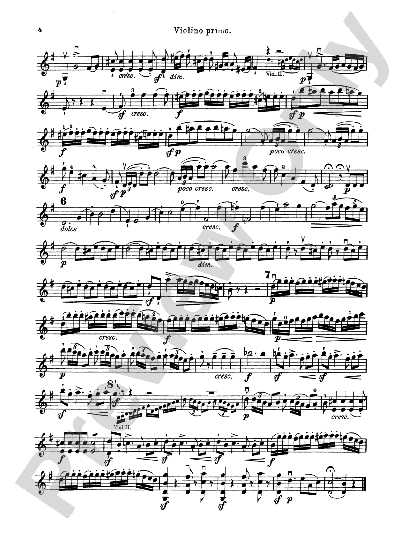 Boccherini: Three Duets, Op. 5: Violin Book