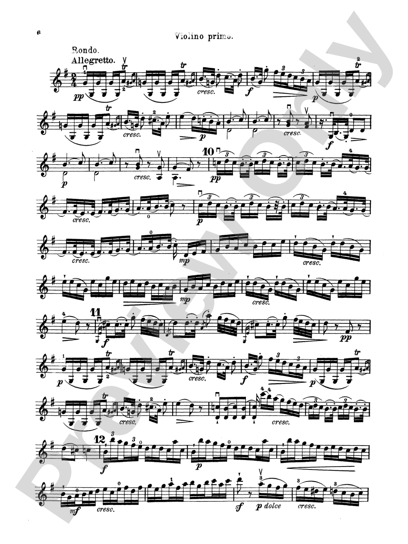 Boccherini: Three Duets, Op. 5: Violin Book