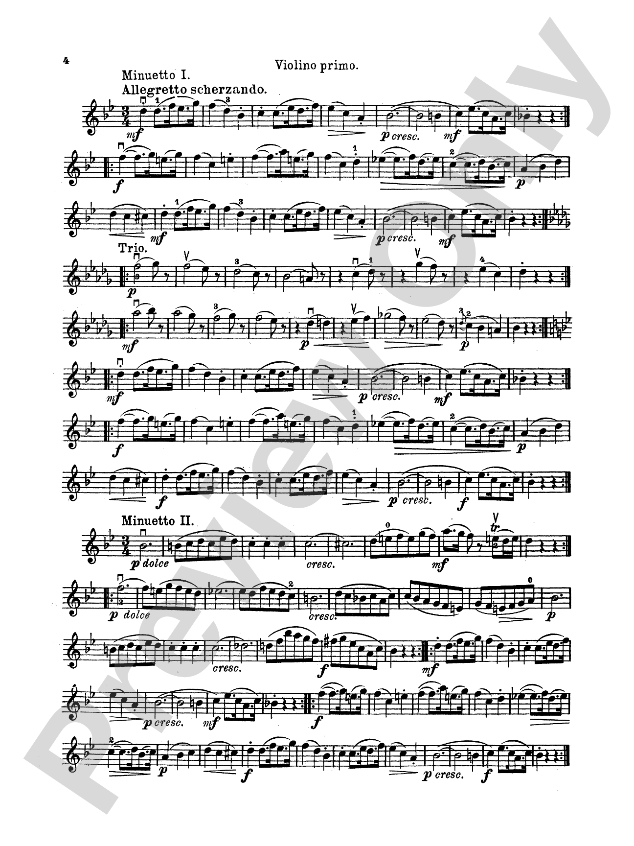 Haydn: Three Duets, Op. 99: Violin Book