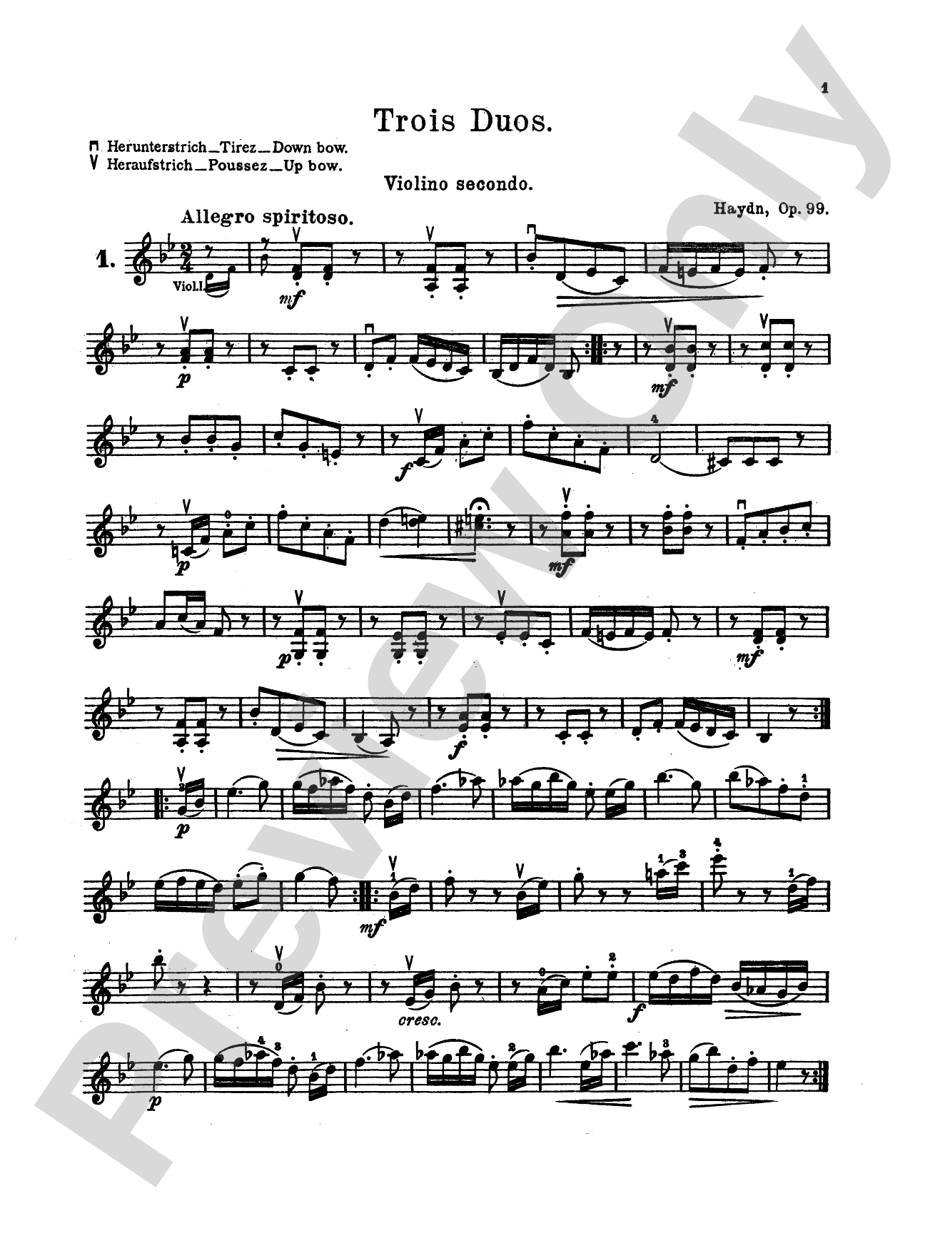 Haydn: Three Duets, Op. 99