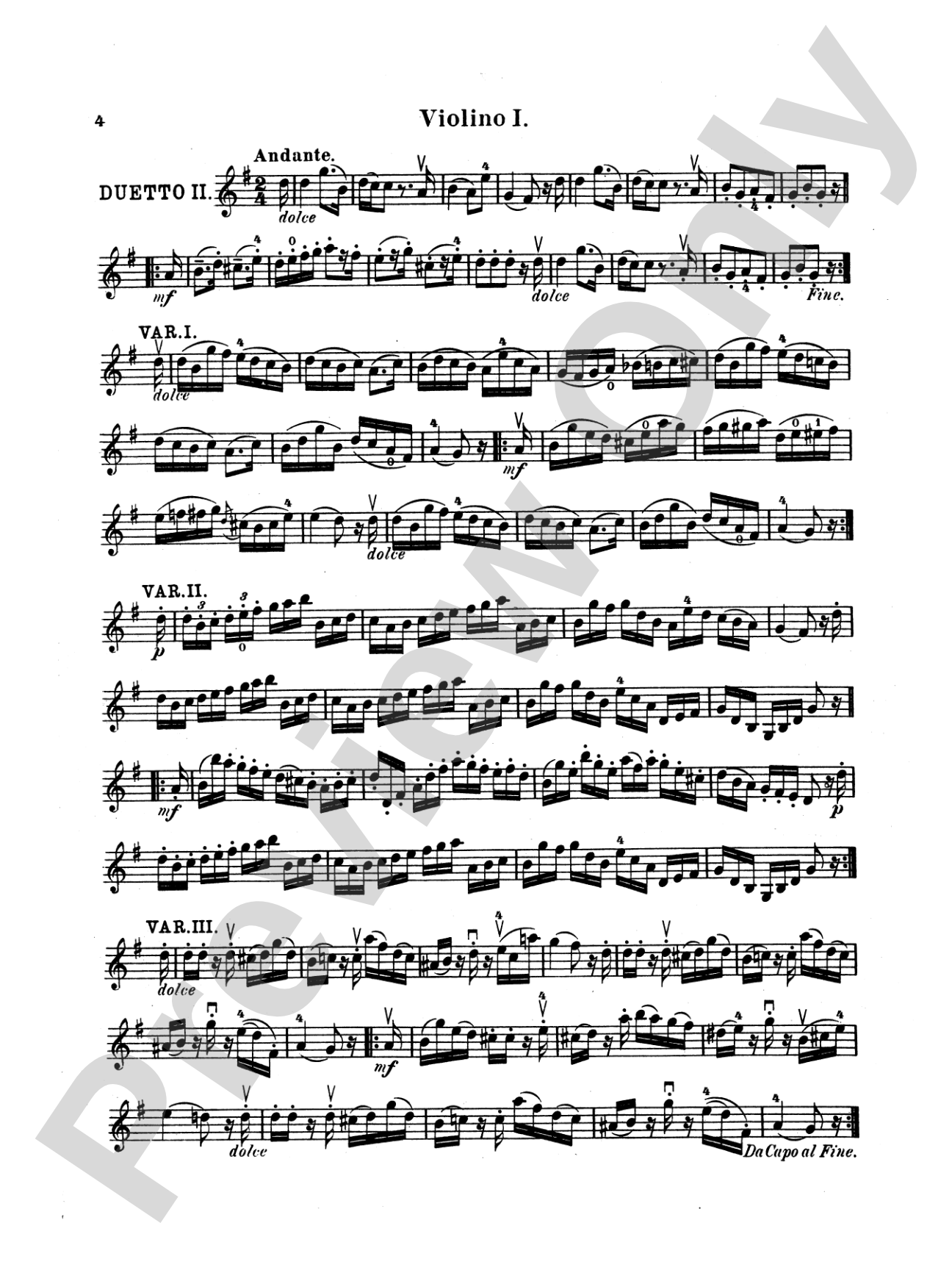 Campagnoli: Six Duets, Op. 14