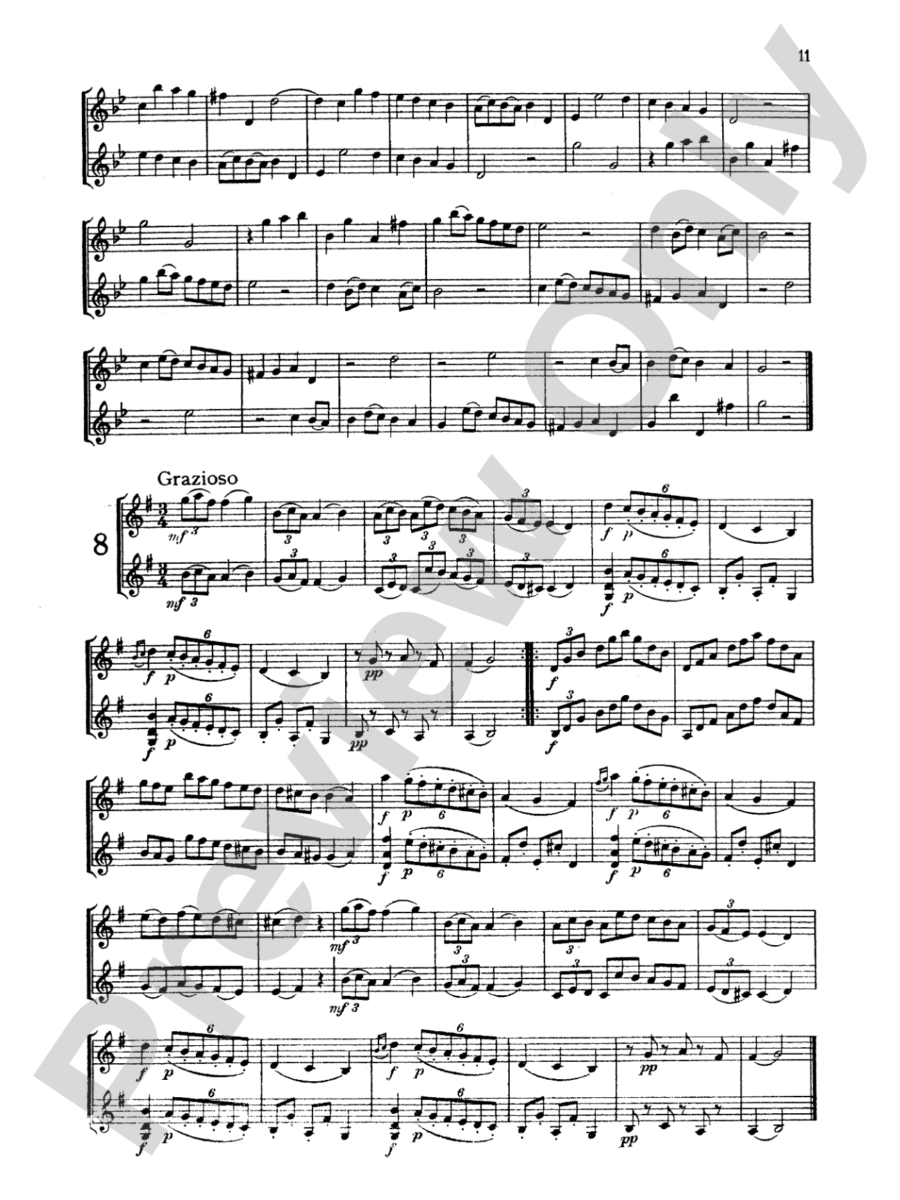 Mozart: Twelve Duets: Violin Book
