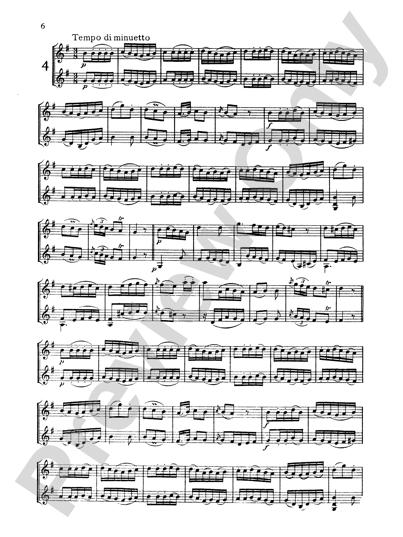 Mozart: Twelve Duets: Violin Book