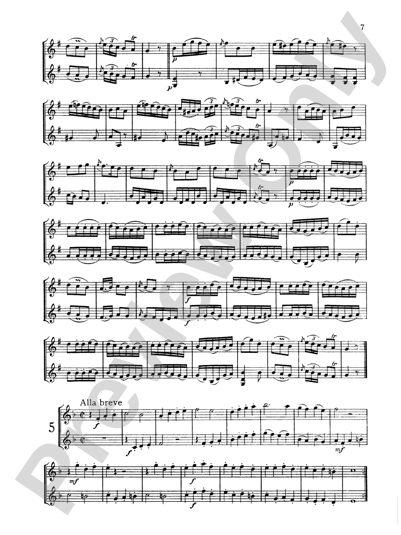 Mozart: Twelve Duets: Violin Book