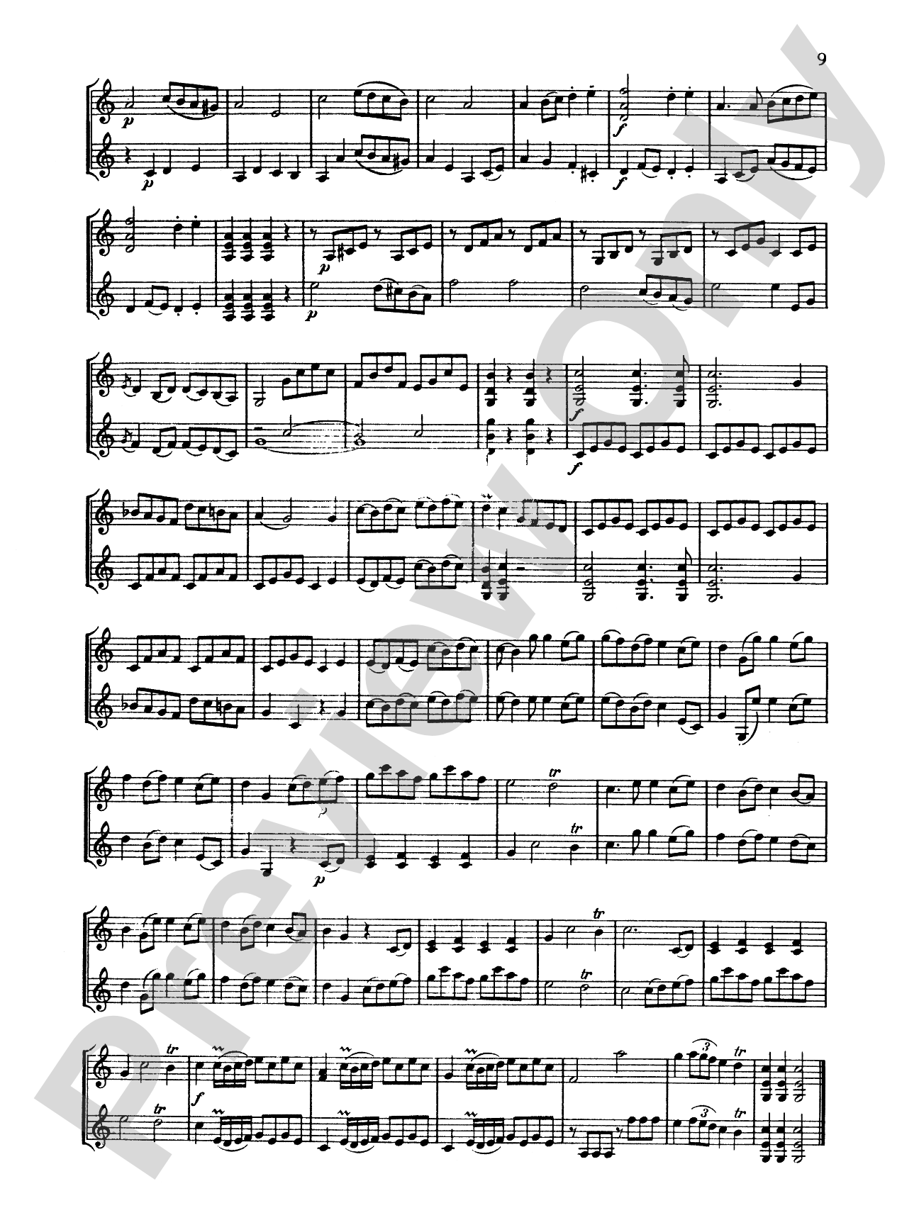 Mozart: Twelve Duets: Violin Book