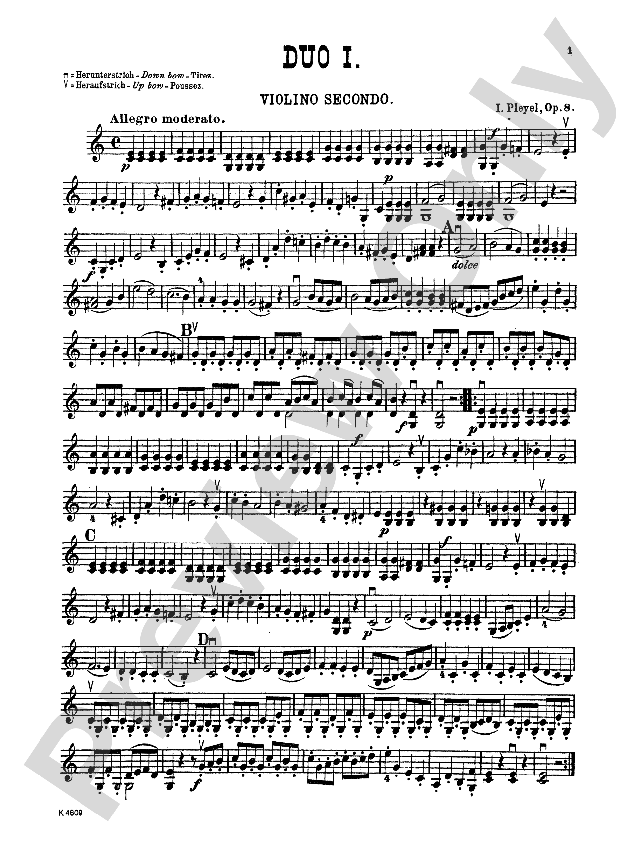 Pleyel: Six Easy Duets, Op. 8