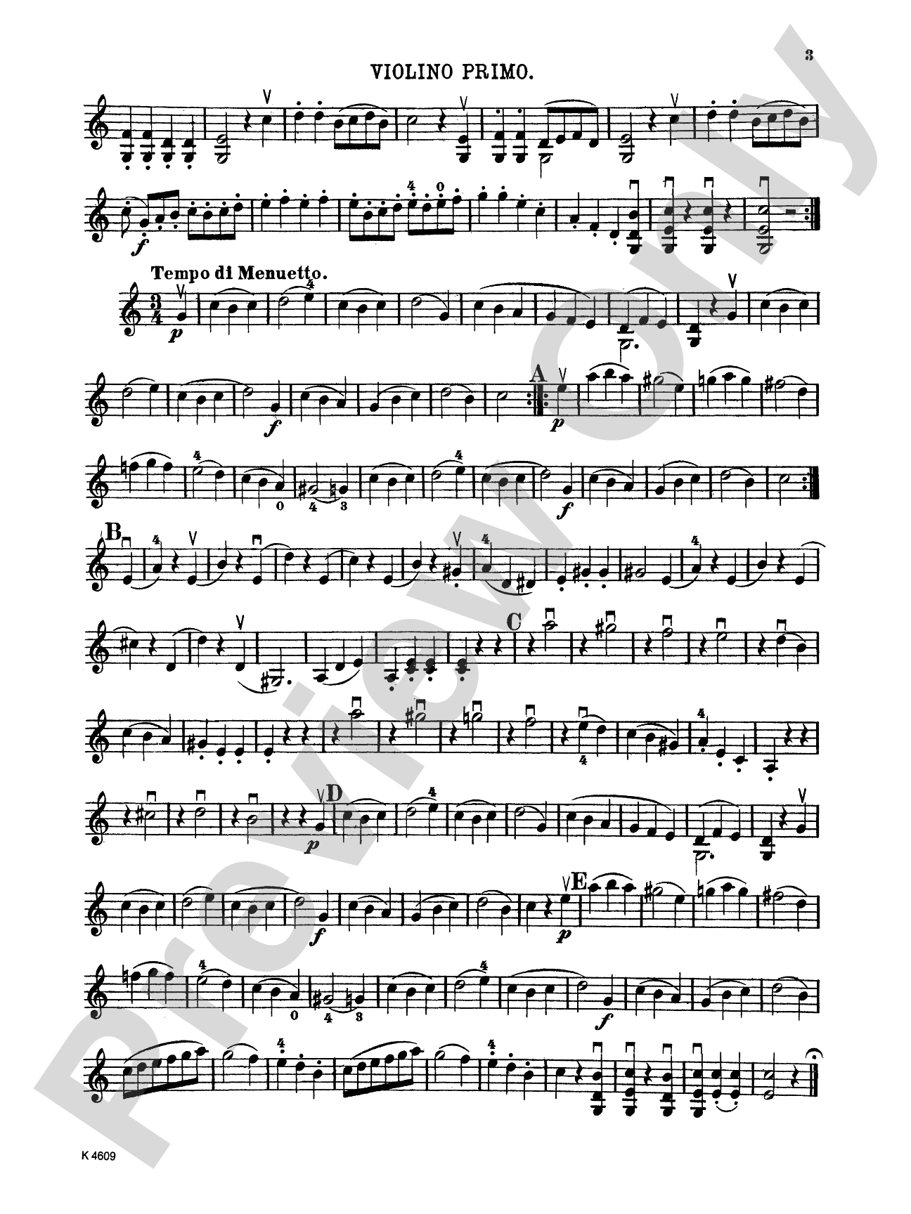 Pleyel: Six Easy Duets, Op. 8: Violin Book
