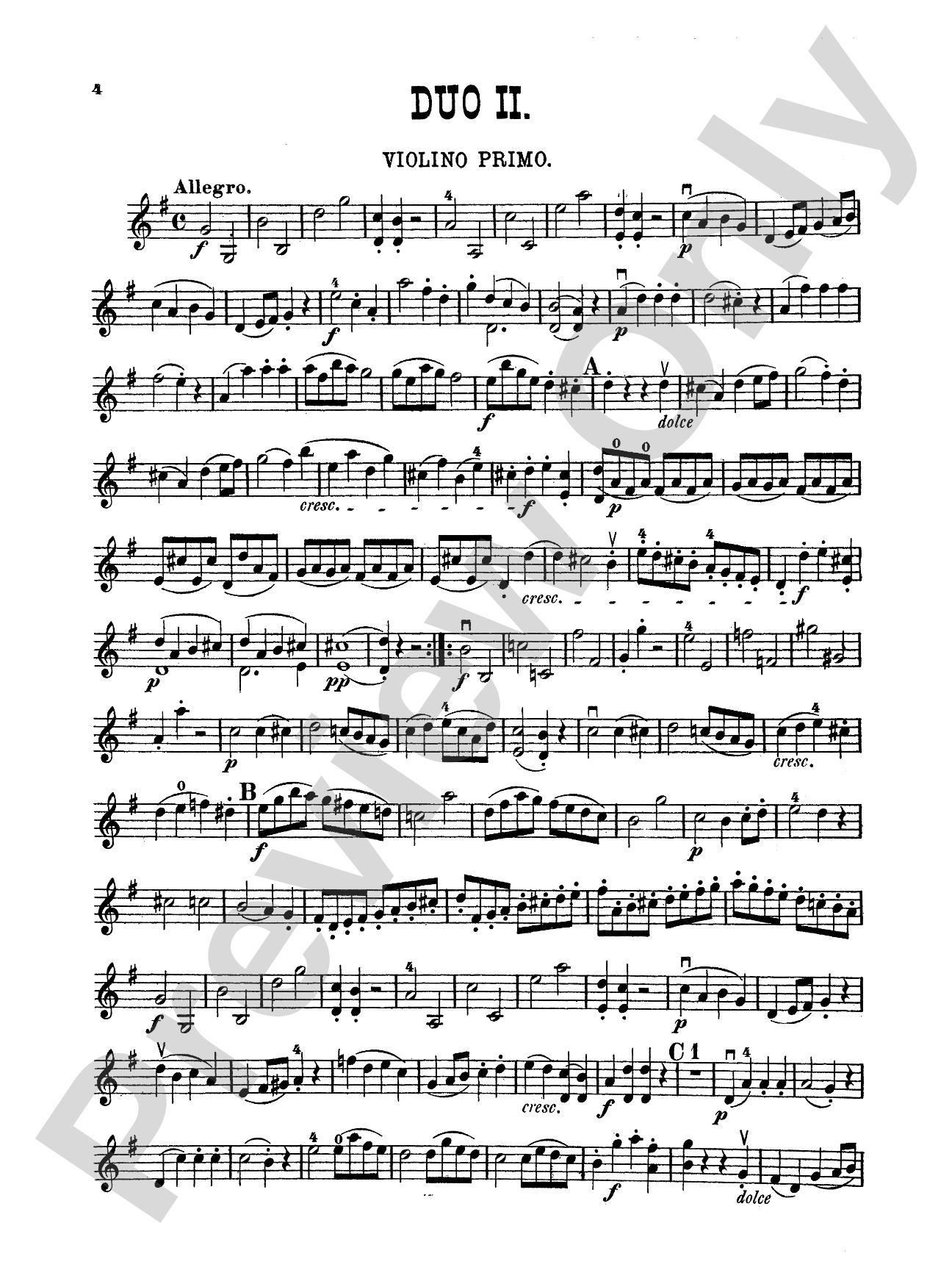Pleyel: Six Easy Duets, Op. 8