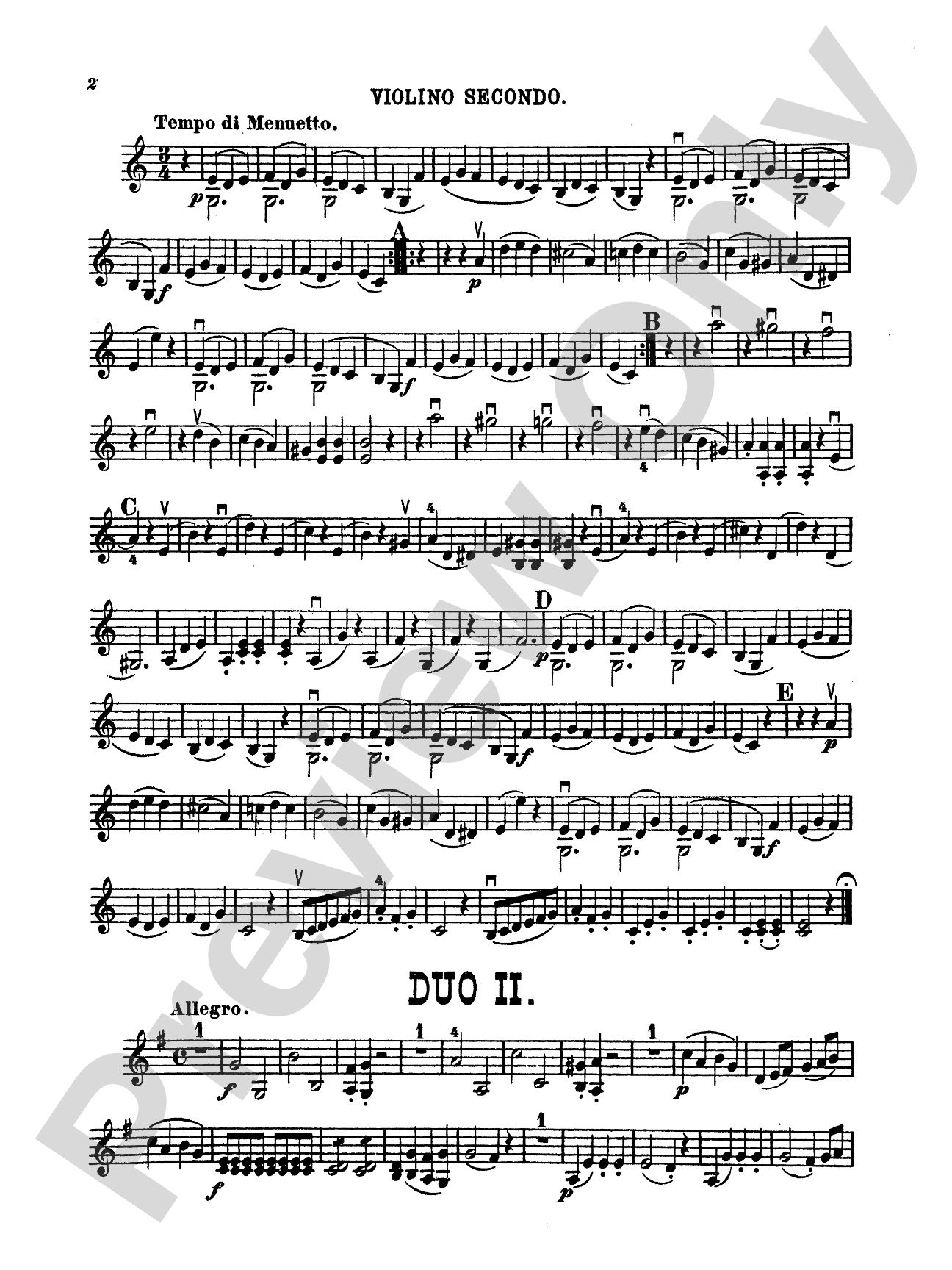 Pleyel: Six Easy Duets, Op. 8
