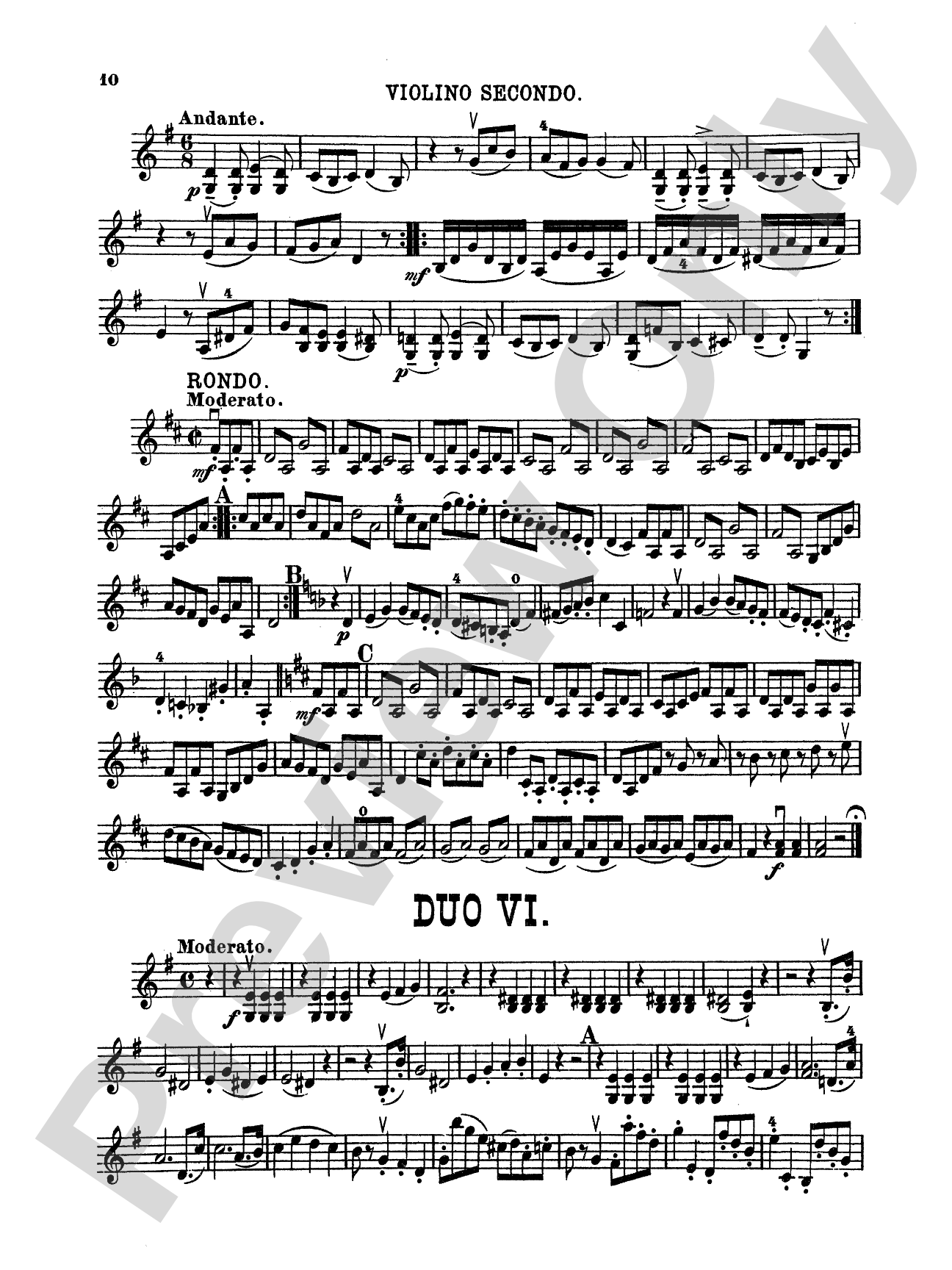 Pleyel: Six Easy Duets, Op. 8