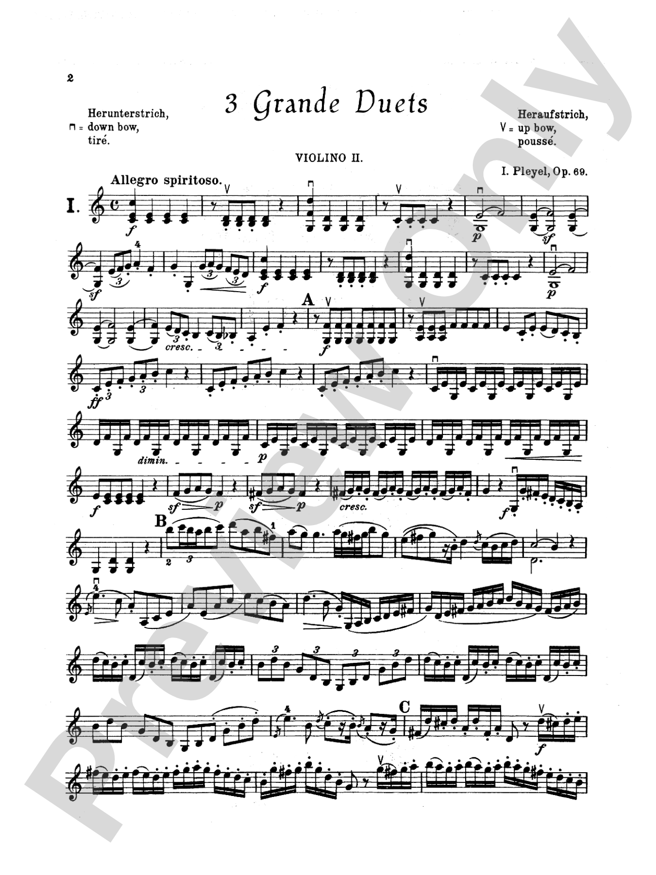 Pleyel: Three Grande Duets, Op. 69