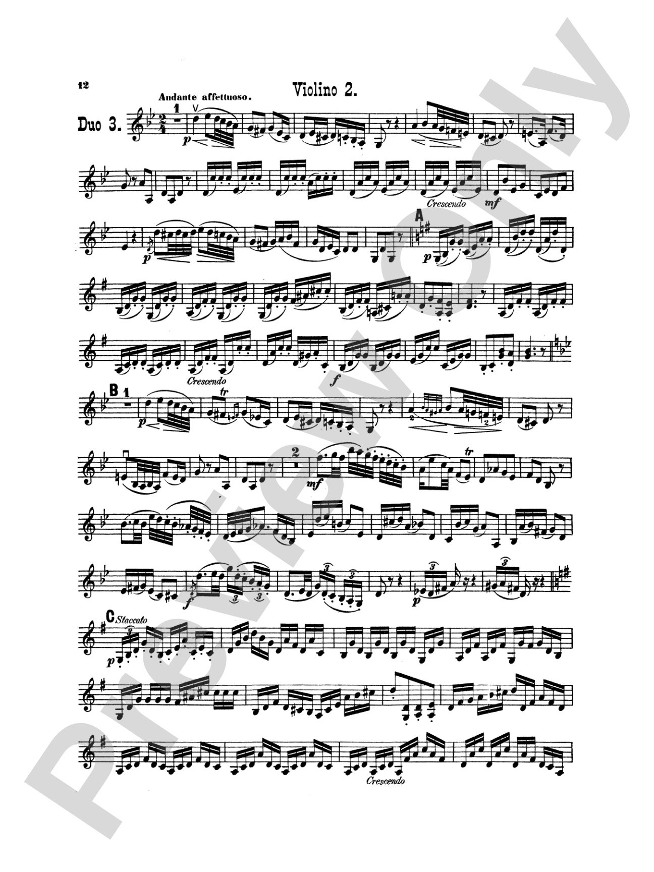 Romberg: Three Duets, Op. 18