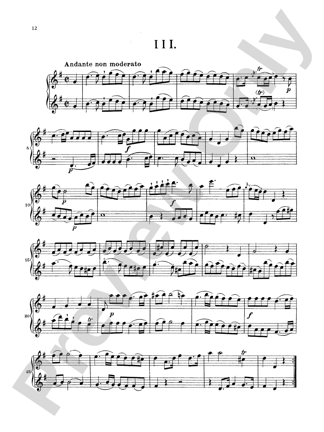 Stamitz: Three Duets, Op. 27 (for two violins or two flutes)