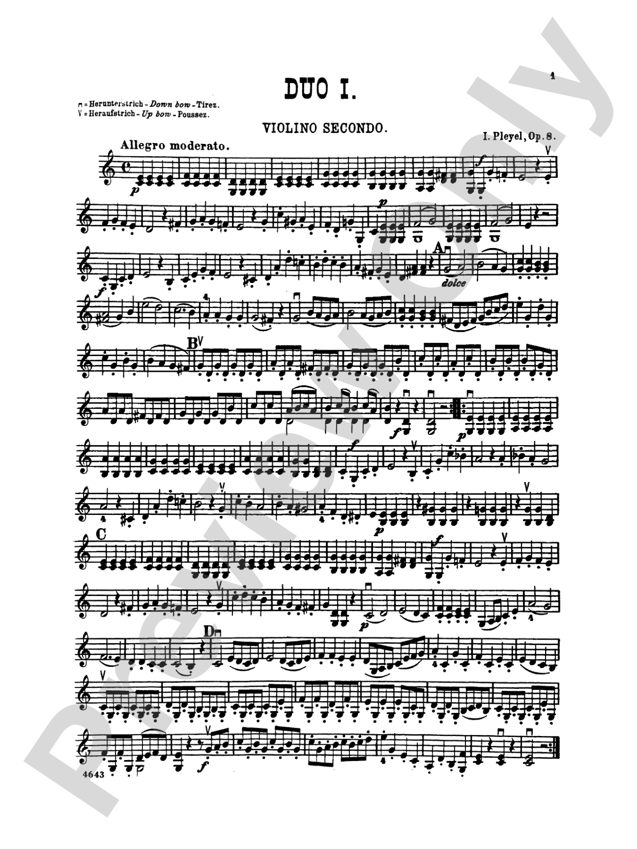 Pleyel: Six Duets, Op. 8