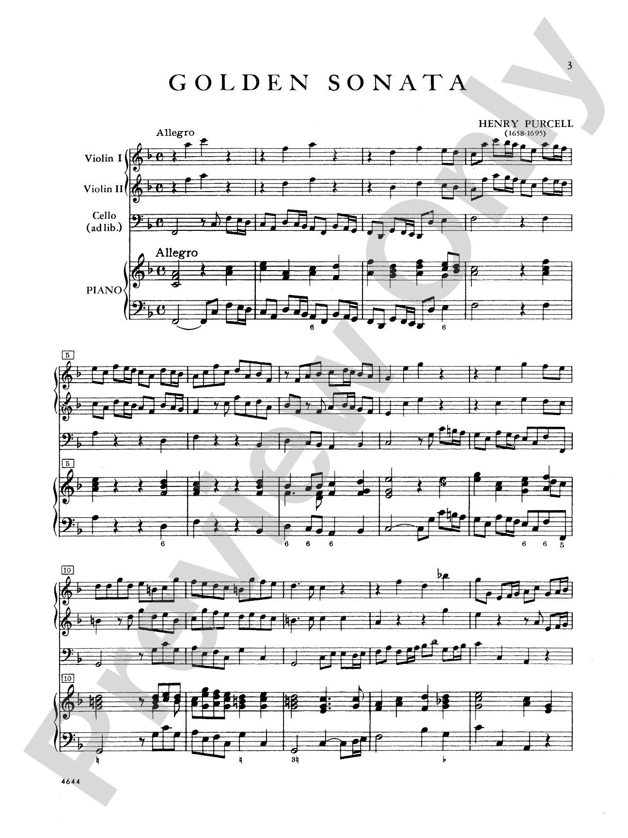 Purcell: Golden Sonata