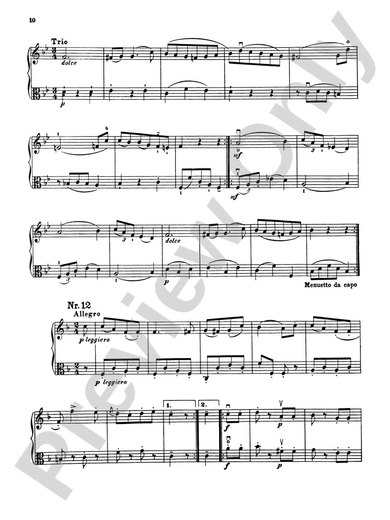 Mozart: Twelve Duets, K. 487 (Arranged)