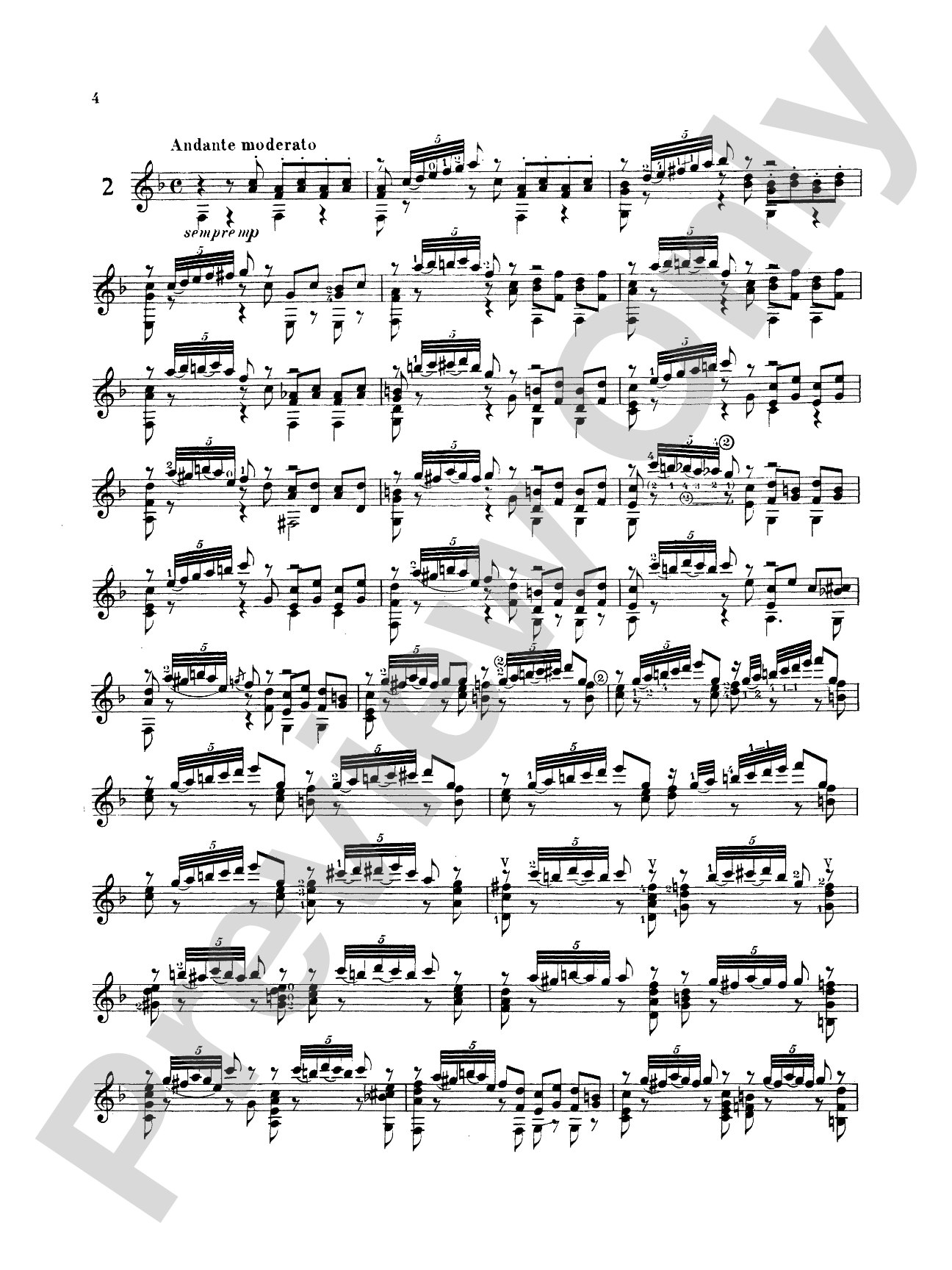 Sor: Twelve Etudes, Op. 29