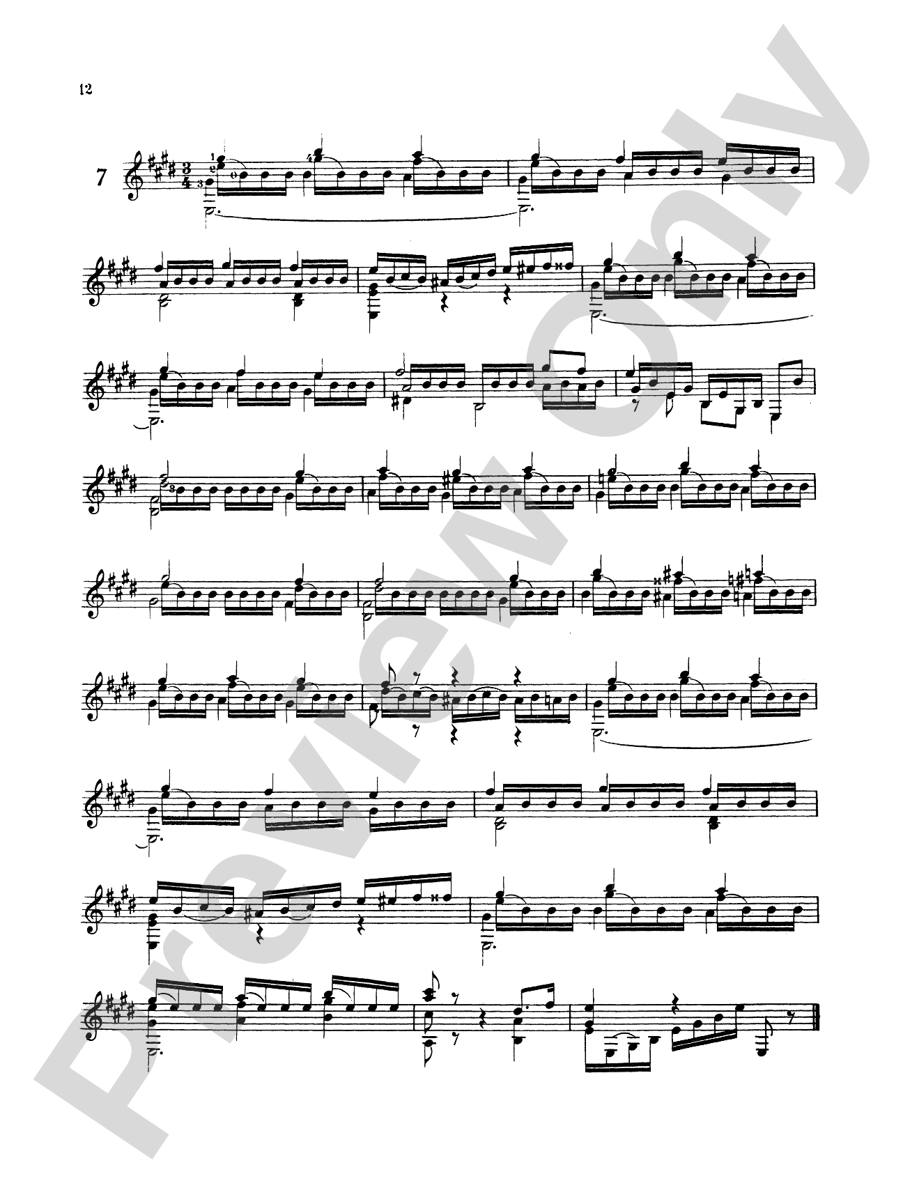 Sor: Twelve Etudes, Op. 29