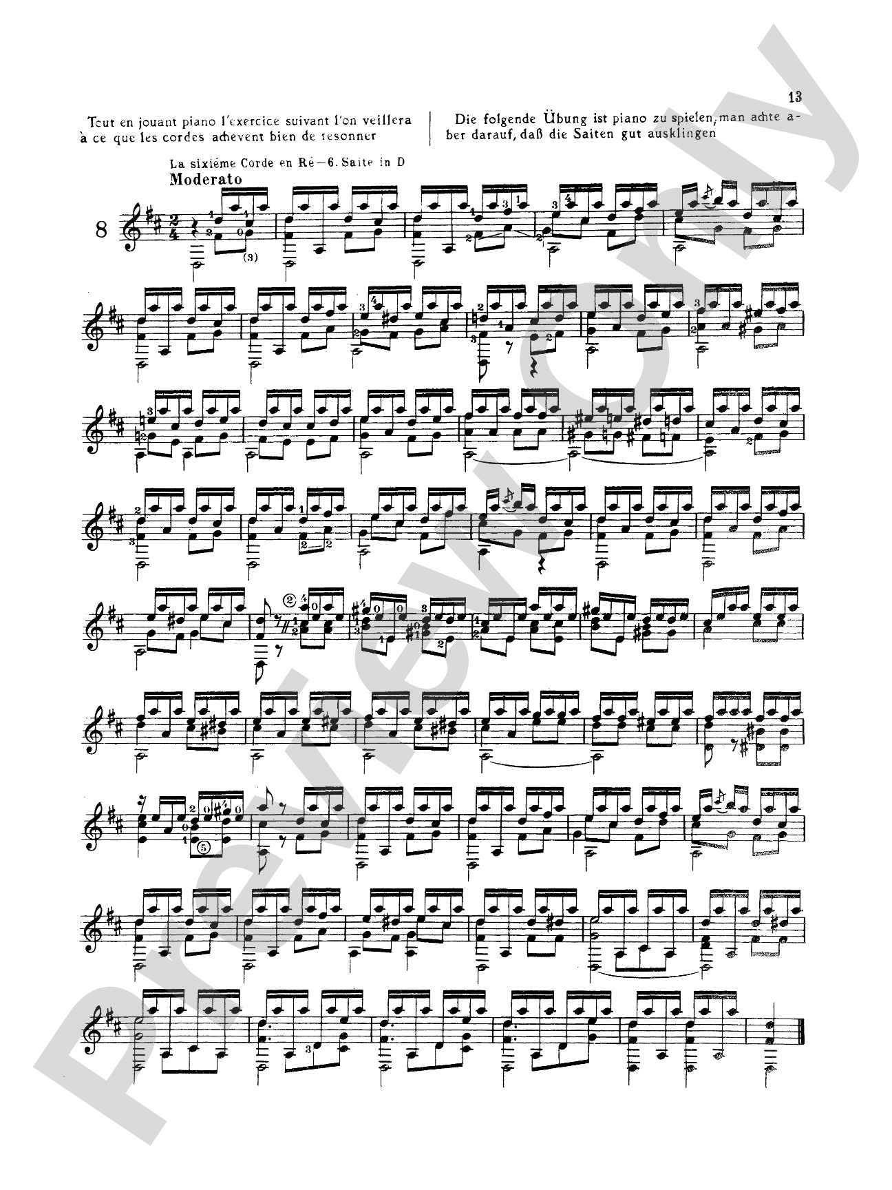 Sor: Twelve Etudes, Op. 29