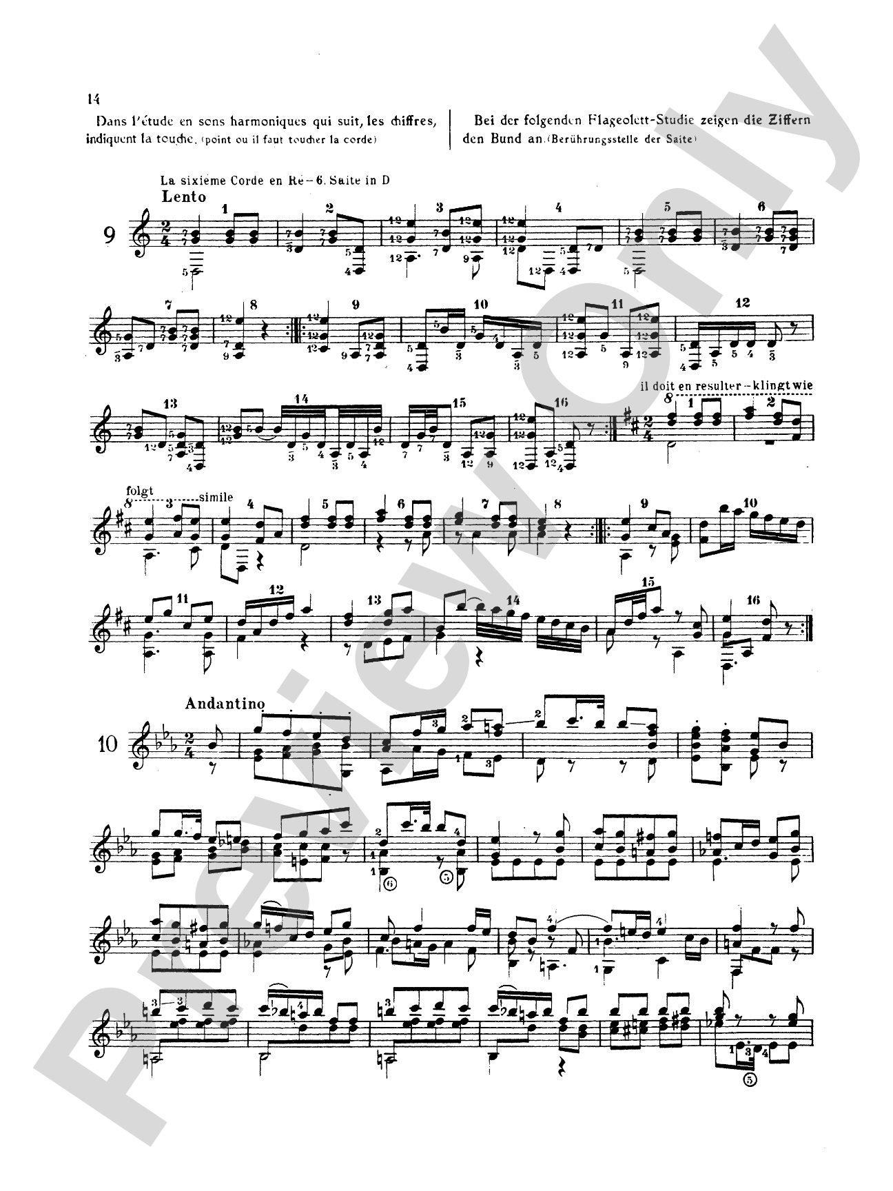 Sor: Twelve Etudes, Op. 29