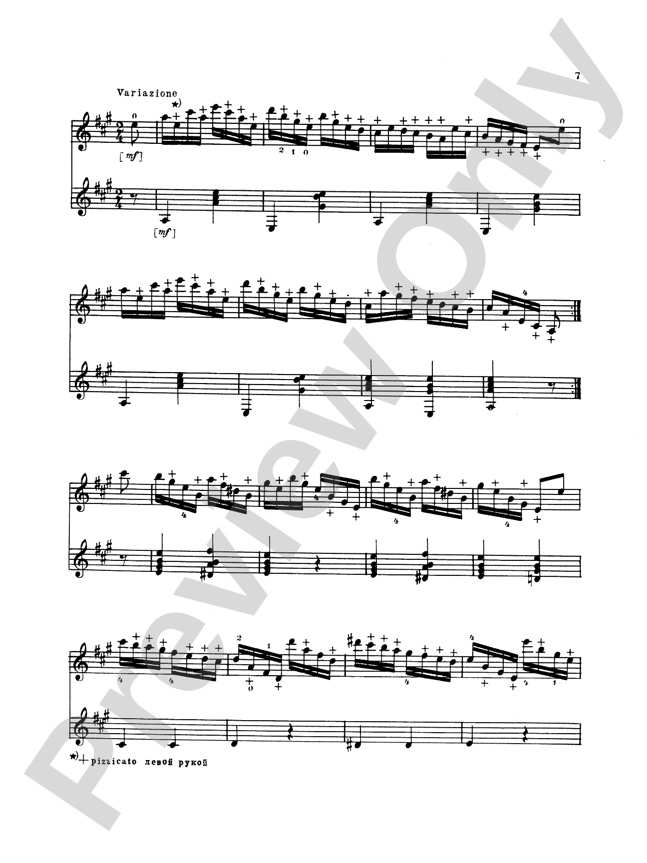 Paganini: Six Sonatas for Violin and Guitar, Op. 3: Guitar Book