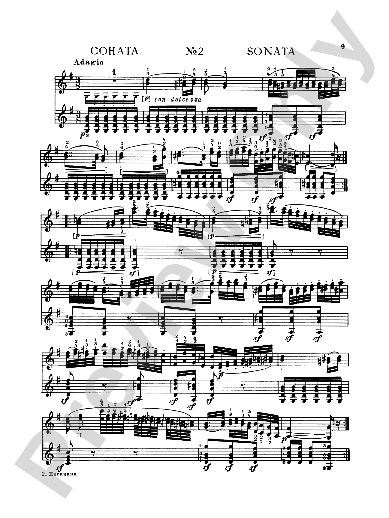Paganini: Six Sonatas for Violin and Guitar, Op. 3