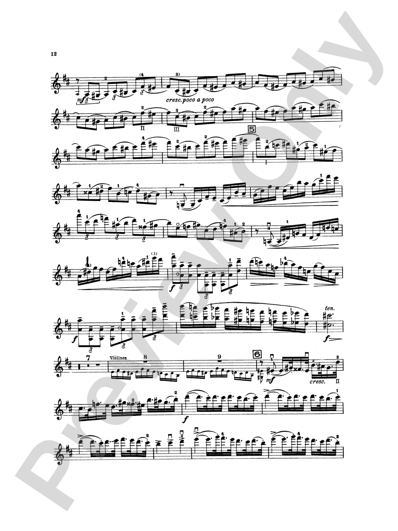 Sibelius: Concerto in D Minor, Op. 47: Violin Book