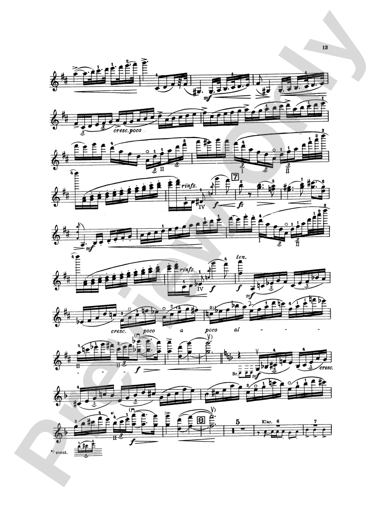 Sibelius: Concerto in D Minor, Op. 47: Violin Book