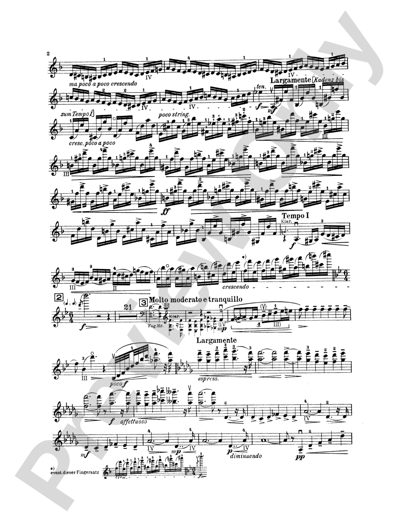 Sibelius: Concerto in D Minor, Op. 47: Violin Book