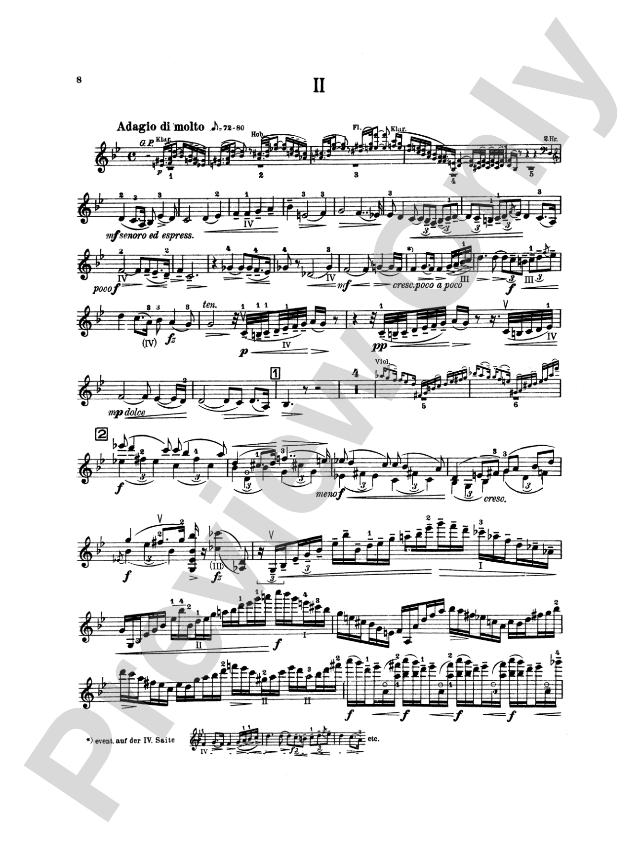 Sibelius: Concerto in D Minor, Op. 47: Violin Book