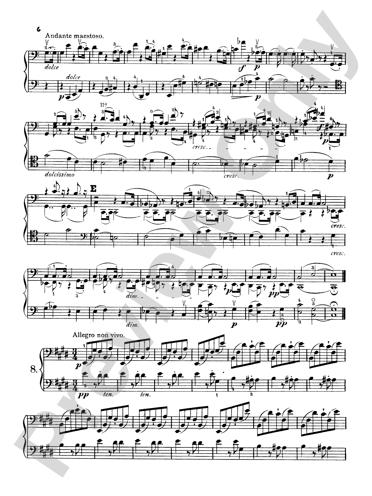 Franchomme: Twelve Caprices for Two Cellos, Op. 7 (Book II Score & Parts)