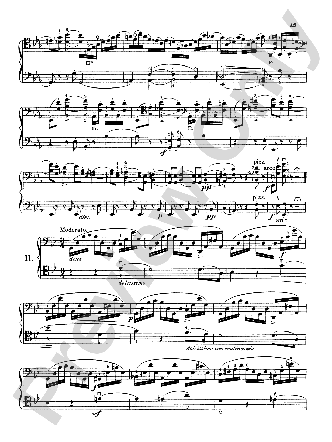 Franchomme: Twelve Caprices for Two Cellos, Op. 7 (Book II Score & Parts)