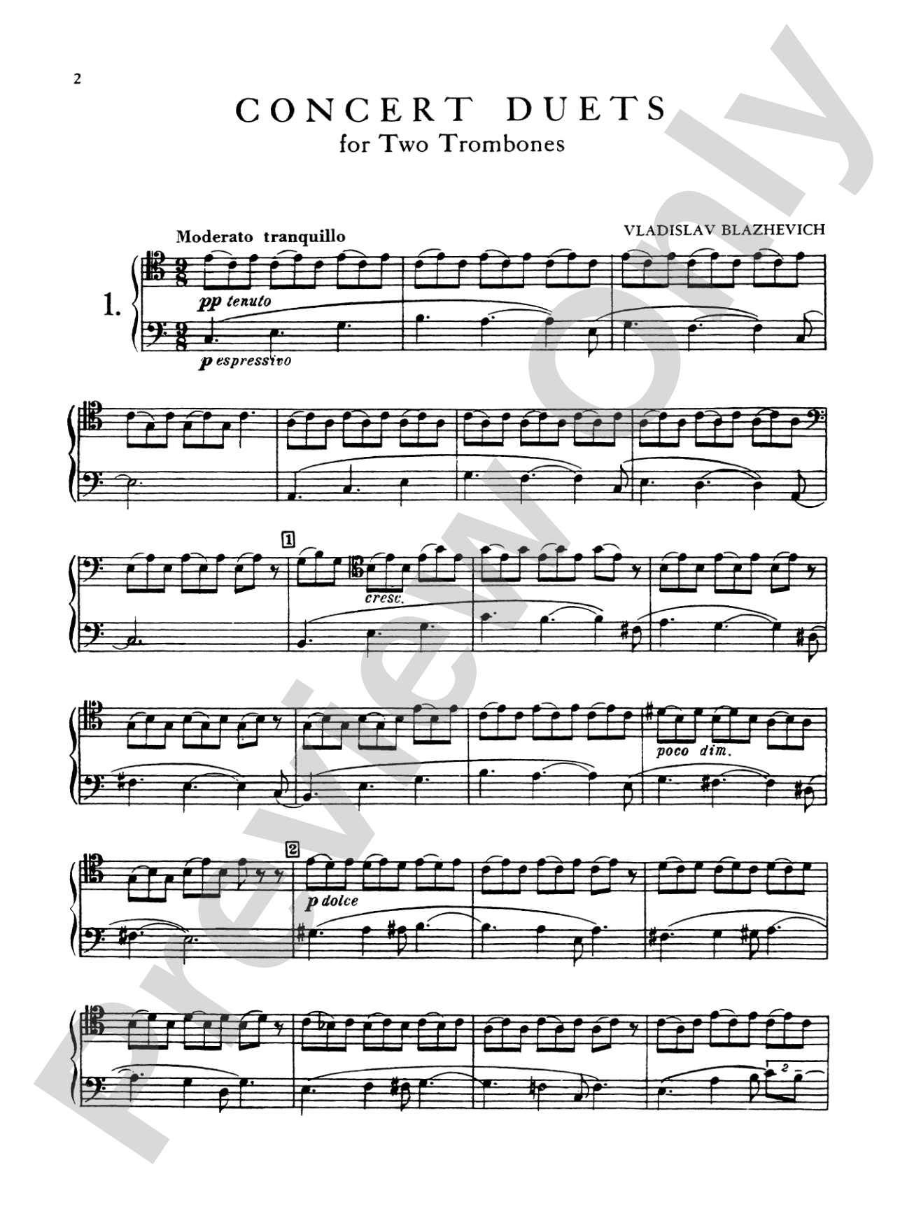 Blazhevich: Concert Duets